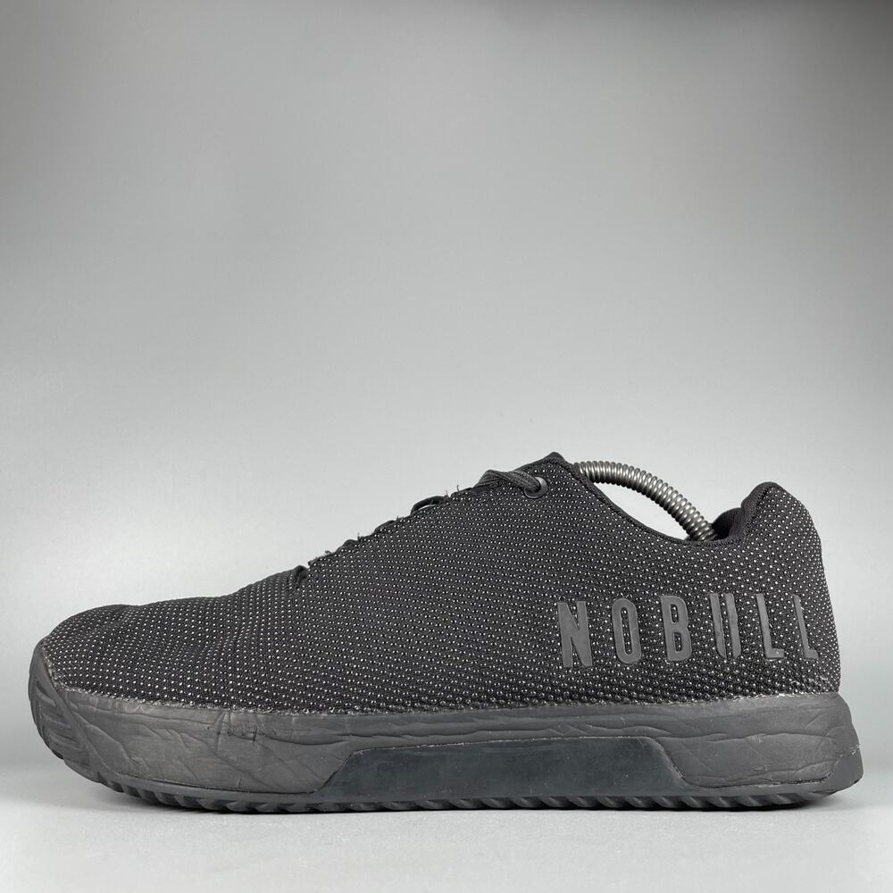 Nobull SuperFabric Men's Size 11 Triple Black CrossFit Trainer Athletic Sneakers